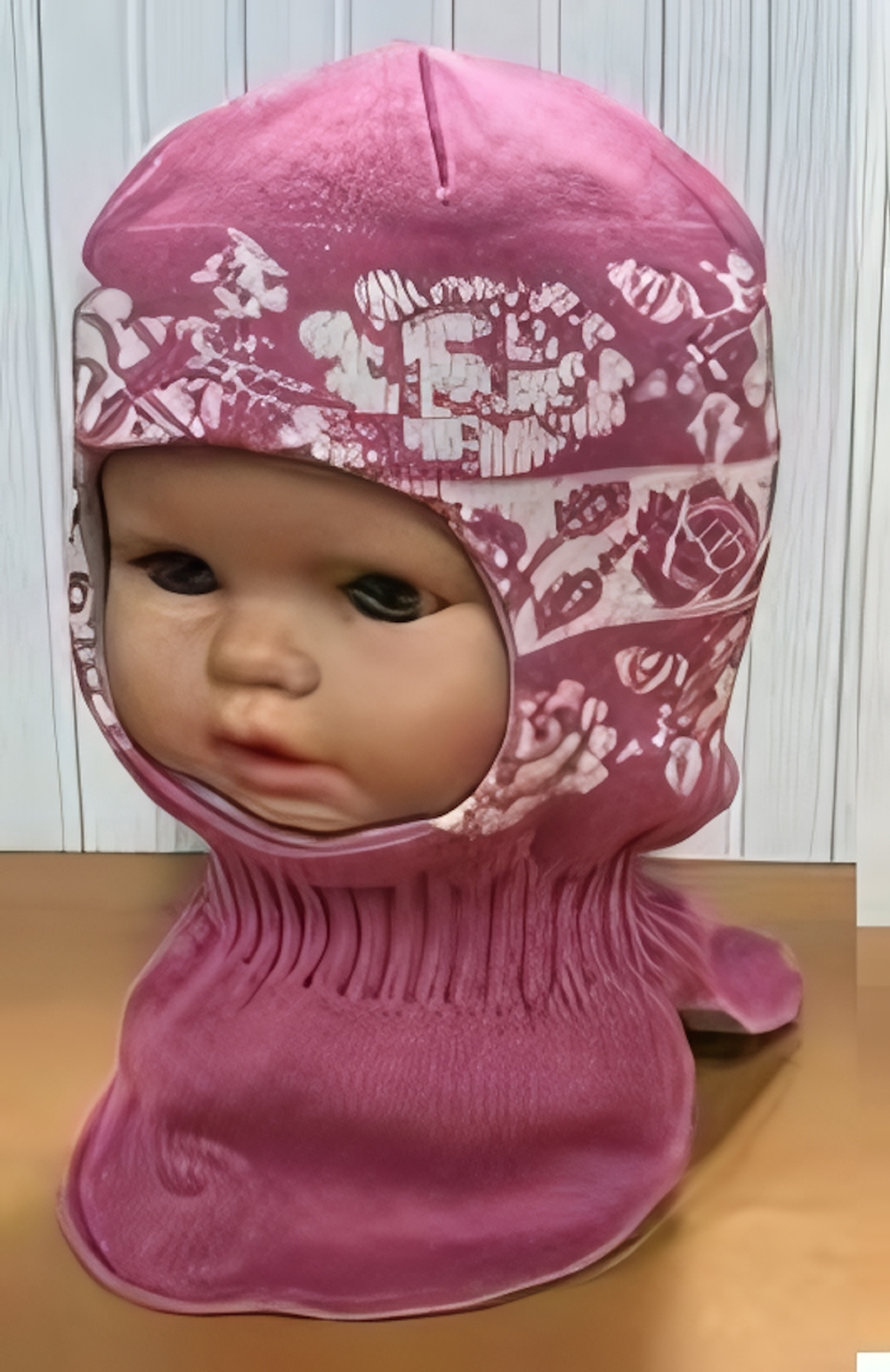 Шлем-капор для девочки р.50-52 (Мегашапка) 294