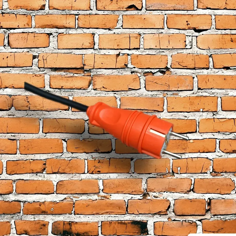 Удлинитель силовой морозостойкий IP54 трехместный КГ 2х2,5 60 метров, оранжевый