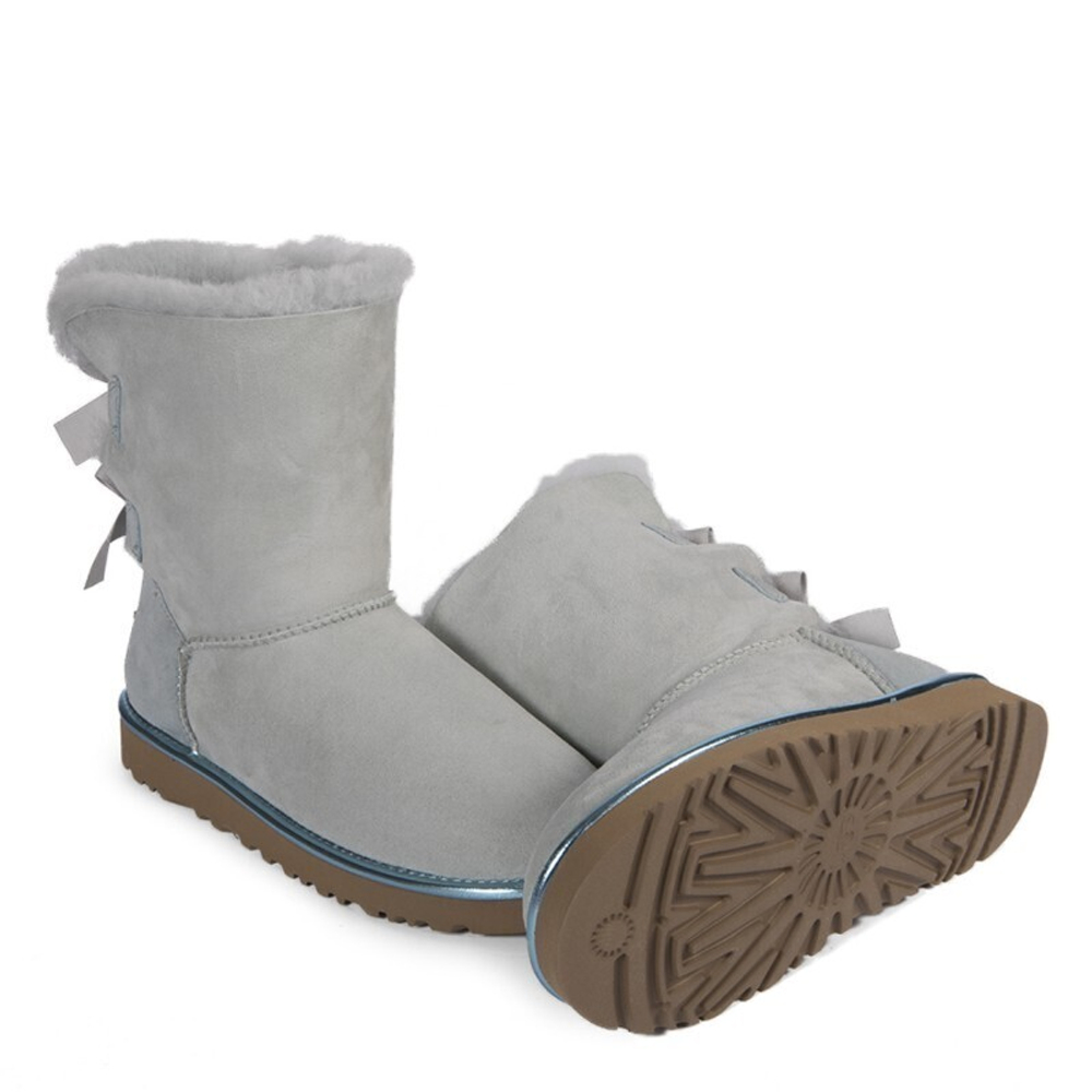 Угги Bailey Bow Metallic Sky Blue II