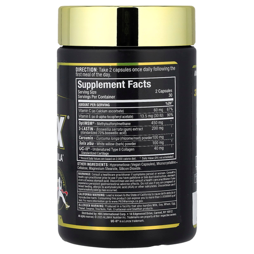 ALLMAX, ALLFLEX®, универсальное средство для суставов, 60 капсул