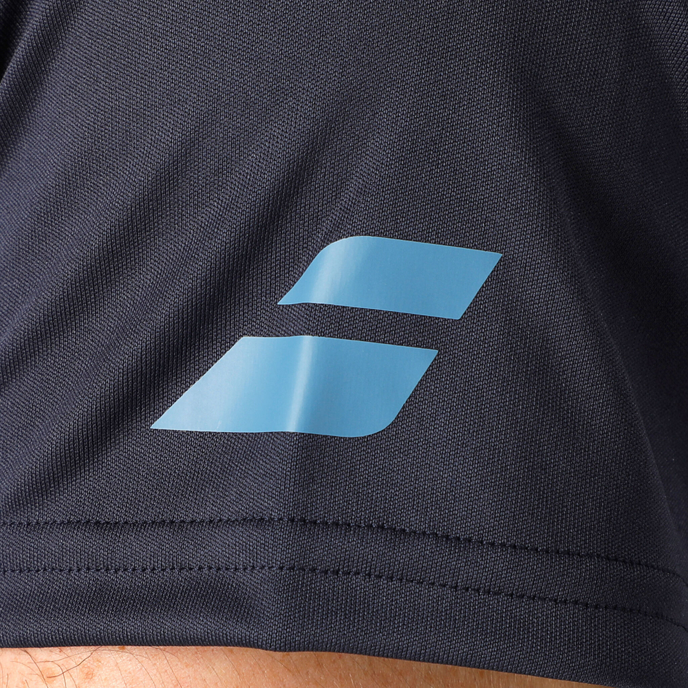 Мужское теннисное поло Babolat Play Crew Neck T-Shirt Men - Dark Blue, Blue