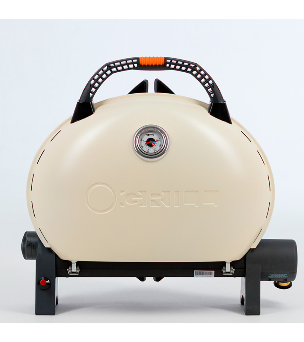 Гриль газовый O-GRILL 500MT bicolor черный-кремовый, с термометром (в комплекте адаптер тип А)