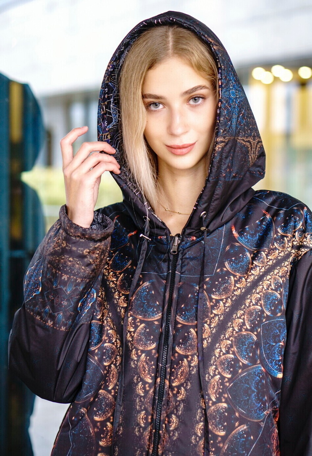 Двустороннее пальто-парка