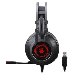 Гарнитура A4 Bloody J527 серый 2м мониторные USB оголовье (J527)