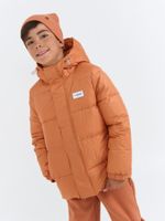 Куртка демисезонная дутая "Кремовый абрикос" 7+