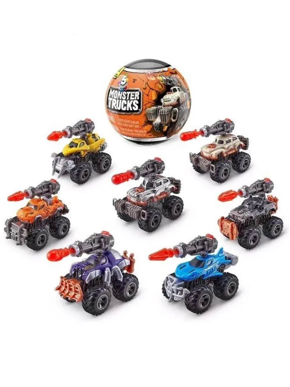 Шар Зуру 5 сюрпризов Monster Truck Zuru машинки