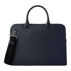 MICHAEL KORS MK Cooper Commute Cow Leather Shoulder Bag, Handbag, Briefcase Large Men"s Marine Blue