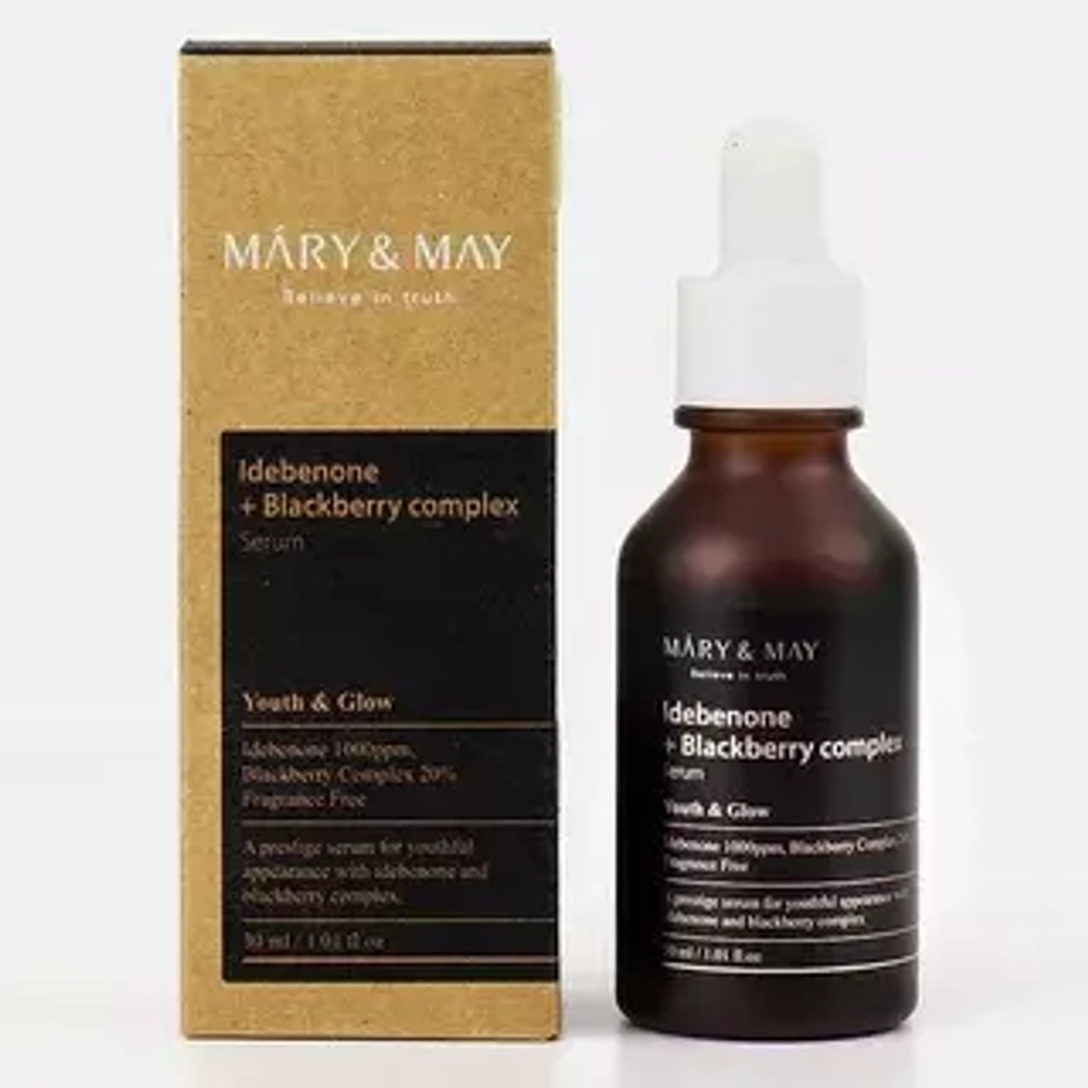 Mary&May Антиоксидантная сыворотка с комплексом ягод  Idebenone + Blackberry Complex Serum