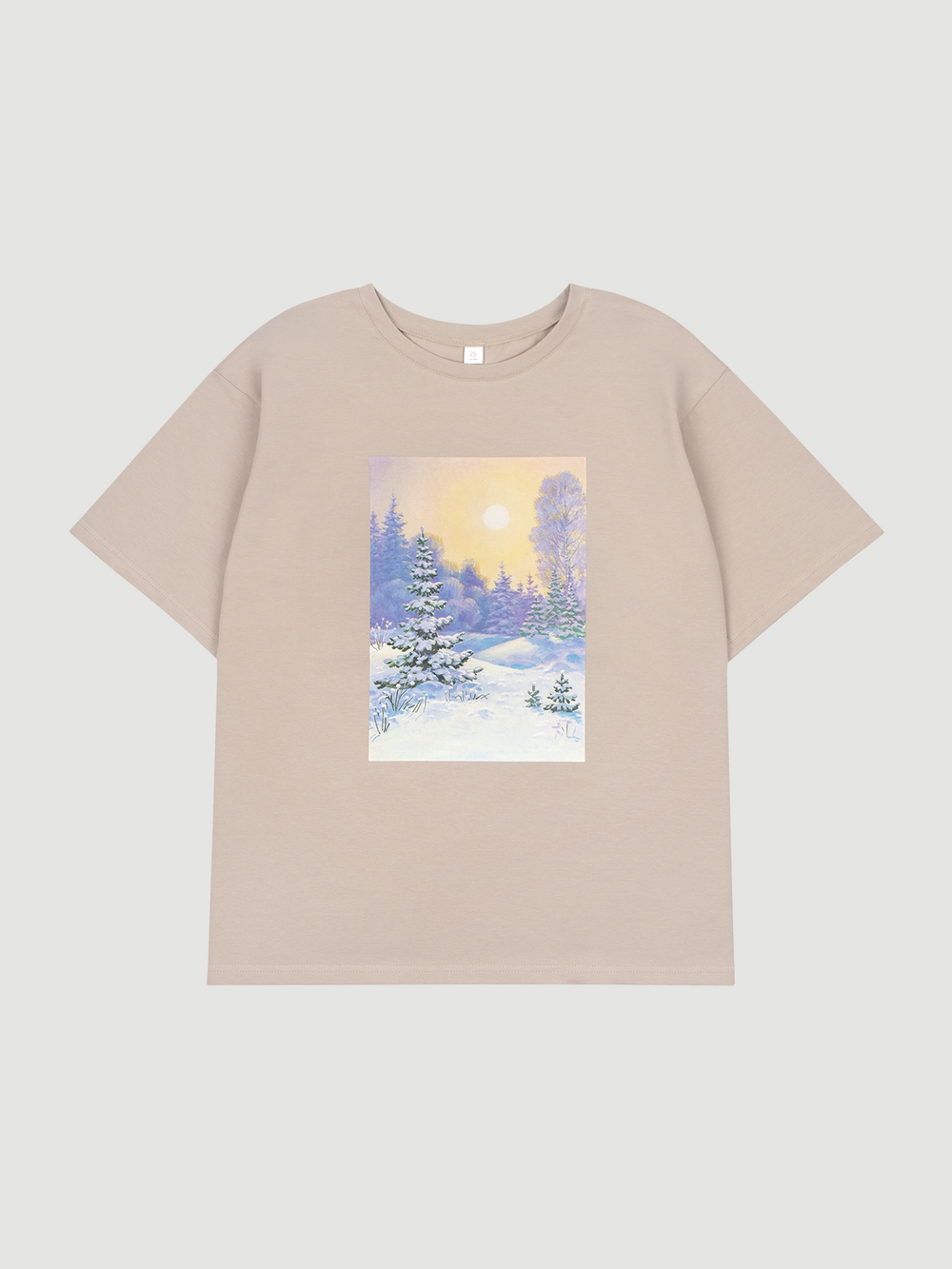 Футболка женская Mjölk х Зарубин Зимняя сказка