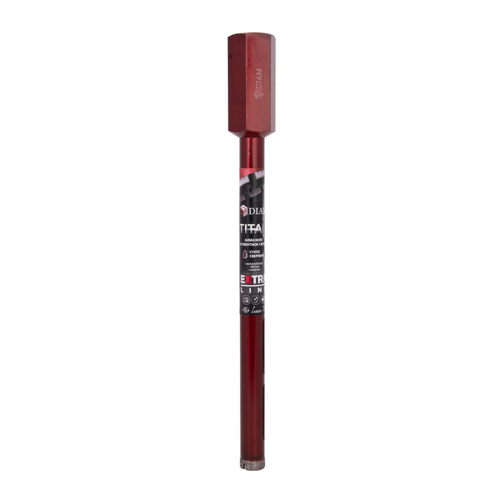 Алмазное сегментное сверло DIAM EXTRA LINE 25мм TITAN HIT (сухое сверление) 313019