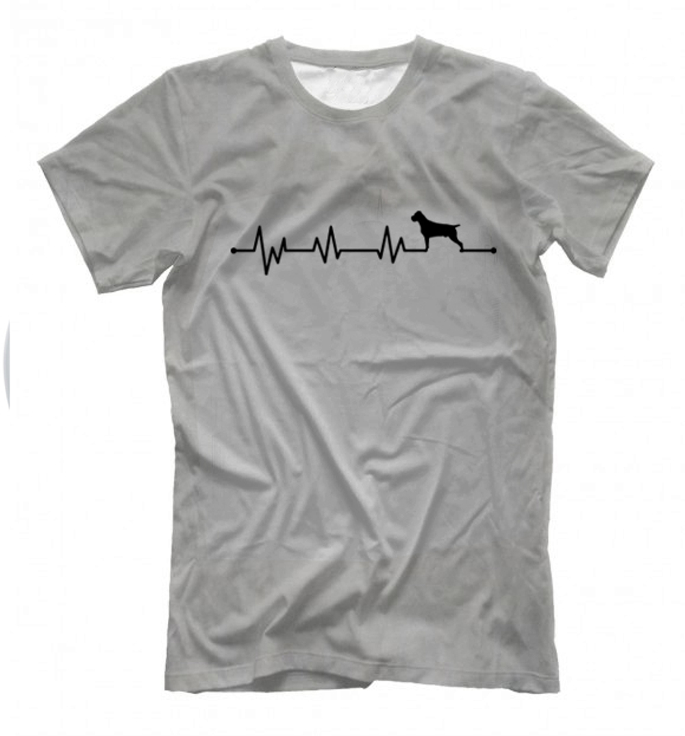 Футболка "Кане Корсо - сердечный ритм