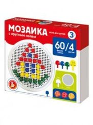 Мозаика с круглым полем d15/4 цвета 60 элементов