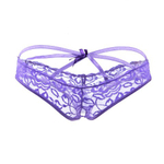 Стринги с доступом Purple Bow, XL