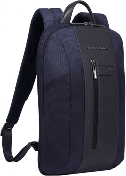 Рюкзак Piquadro Brief2 CA6383BR2/BLU темно-синий нейлон/натуральная кожа
