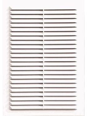 Решетка вентиляционная вытяжная без рамки (190x190 мм; белая) ВИЕНТО 1919В