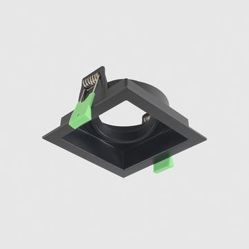 Встраиваемый точечный светильник 1*GU10 CLT 068C1 BL чёрный Crystal Lux