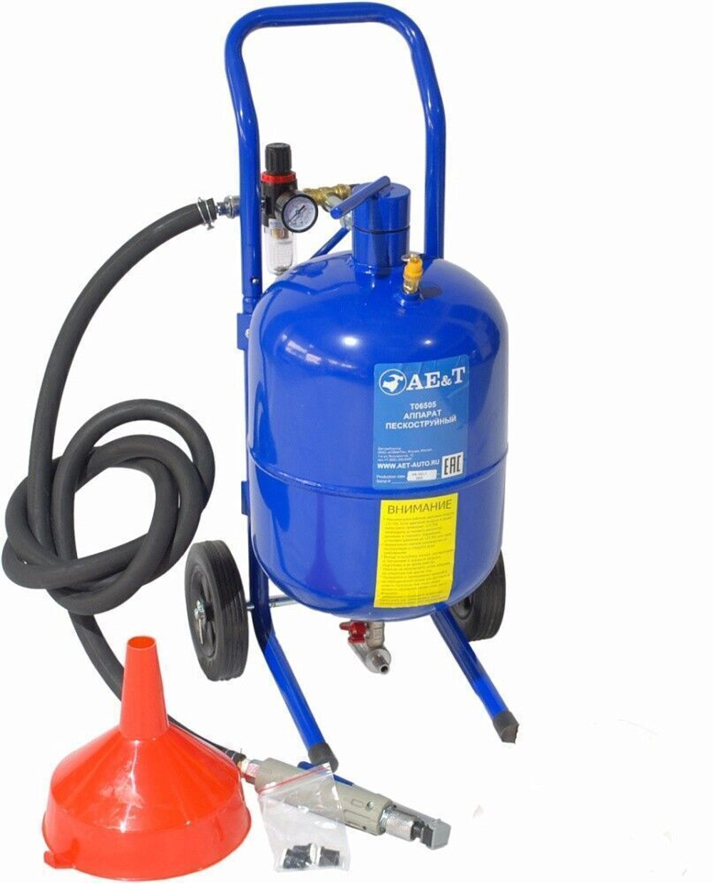 Аппарат пескоструйный T06505 AE&T 19 л