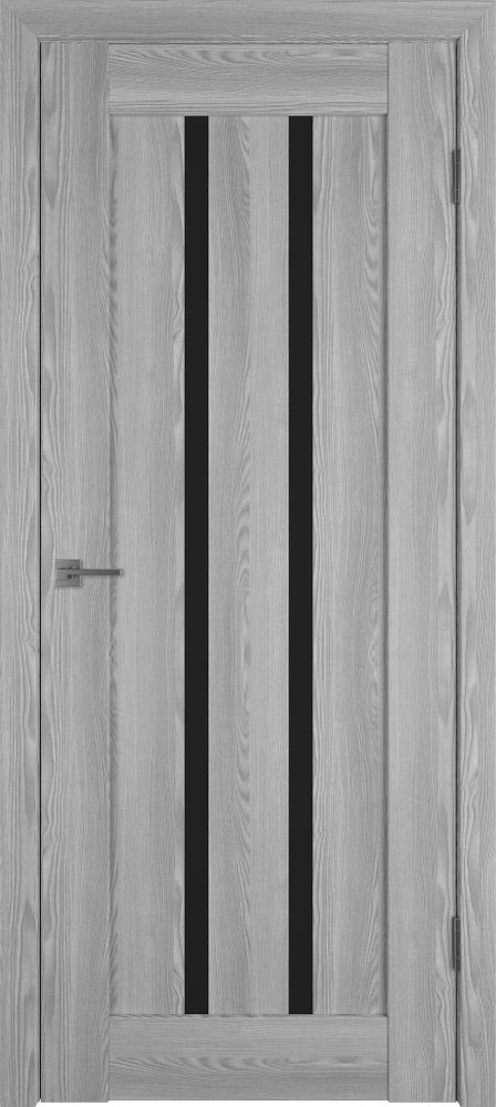 Дверь Line 2 / Grey P / Black Gloss / Владимирские двери