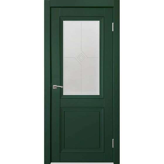 Купить Дверь экошпон Decanto 1 barhat green остеклённая