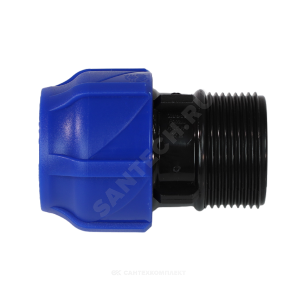 Муфта компрессионная ПЭ Дн 20х3/4" НР Ру16 VALFEX 121001122120