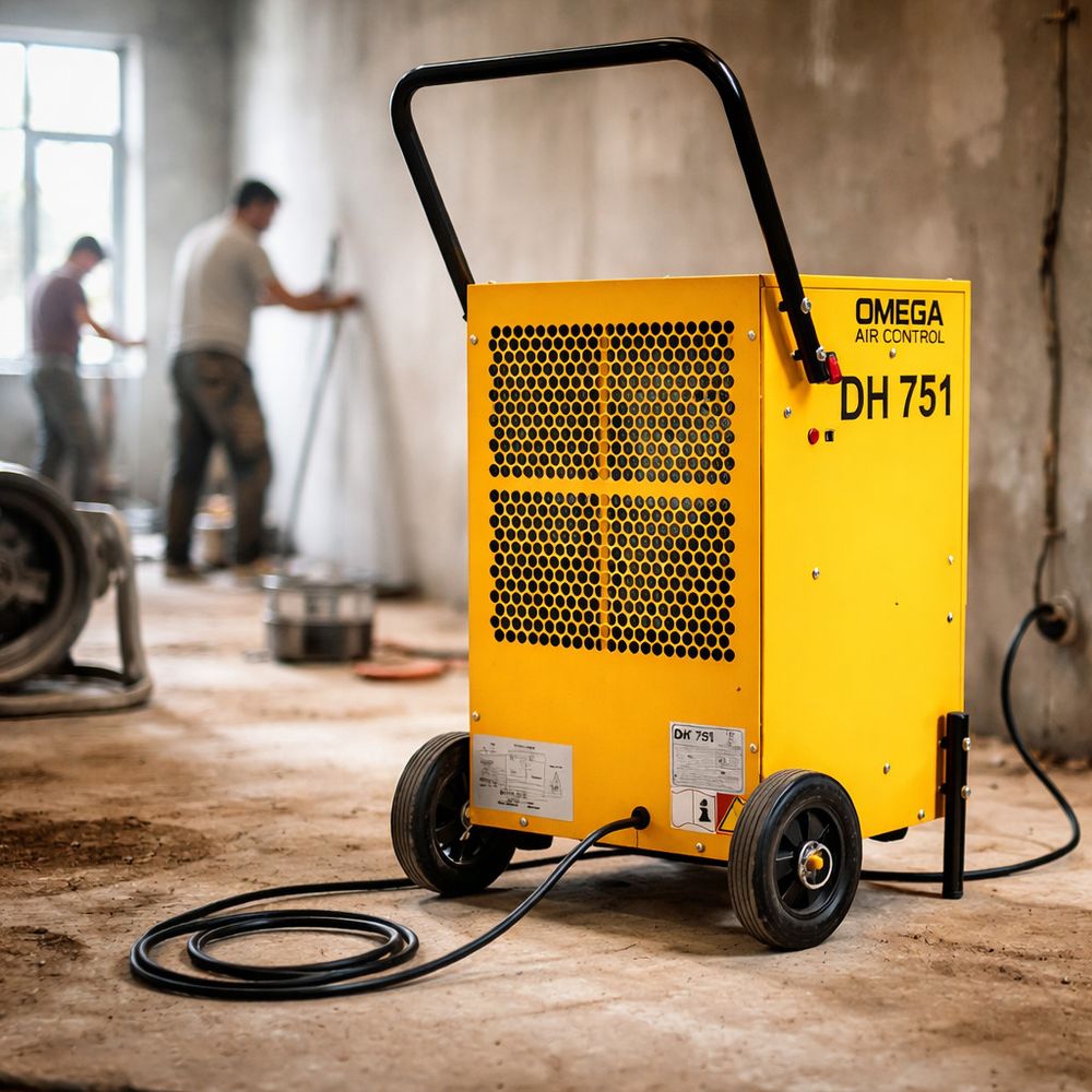 Осушитель воздуха DH 751 Omega Air Control профессиональный - [до 47 л. за сутки / для S≈100 м²]