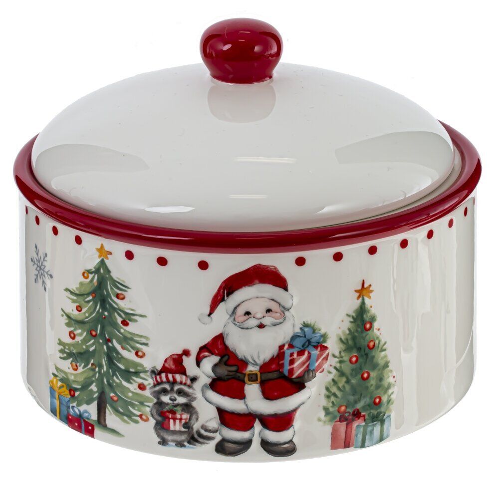 GAEM Сахарница "Новогодний подарок", 900 мл, L15,5 W15,5 H12 см