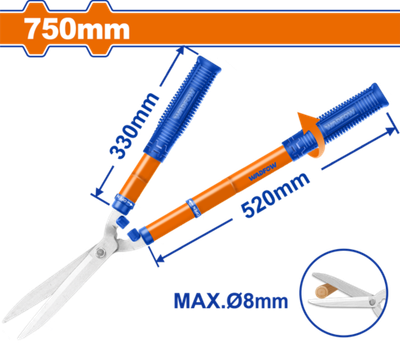 Кусторез с телескопическими ручками 550-750 мм (12) WADFOW WPR1E90
