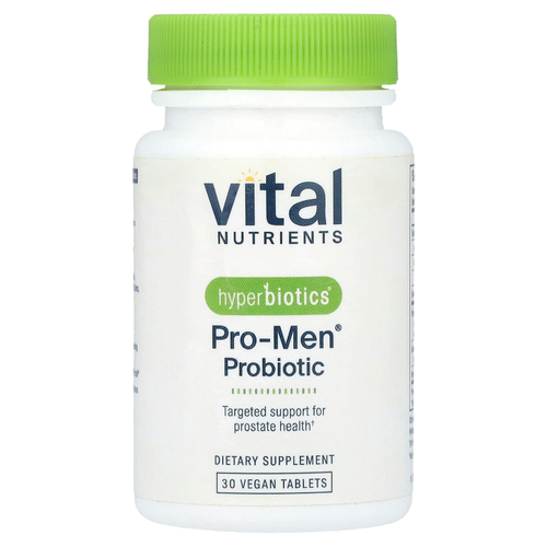 Vital Nutrients, Hyperbiotics®, пробиотик Pro-Men®, 30 веганских таблеток