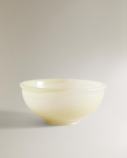 Zara Home Предмет декора из оникса, цвет кремовый, 13 см