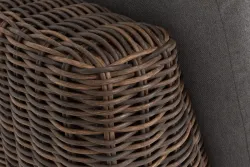 "Капри" модуль диванный угловой с подушками, цвет коричневый