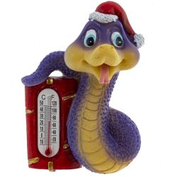 GAEM Магнит с термометром "Змея", L5 W2,5 H7 см, 6в.