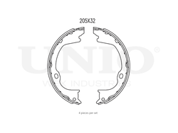 Колодки тормозные бараб. задние UNIO BRP-10093
