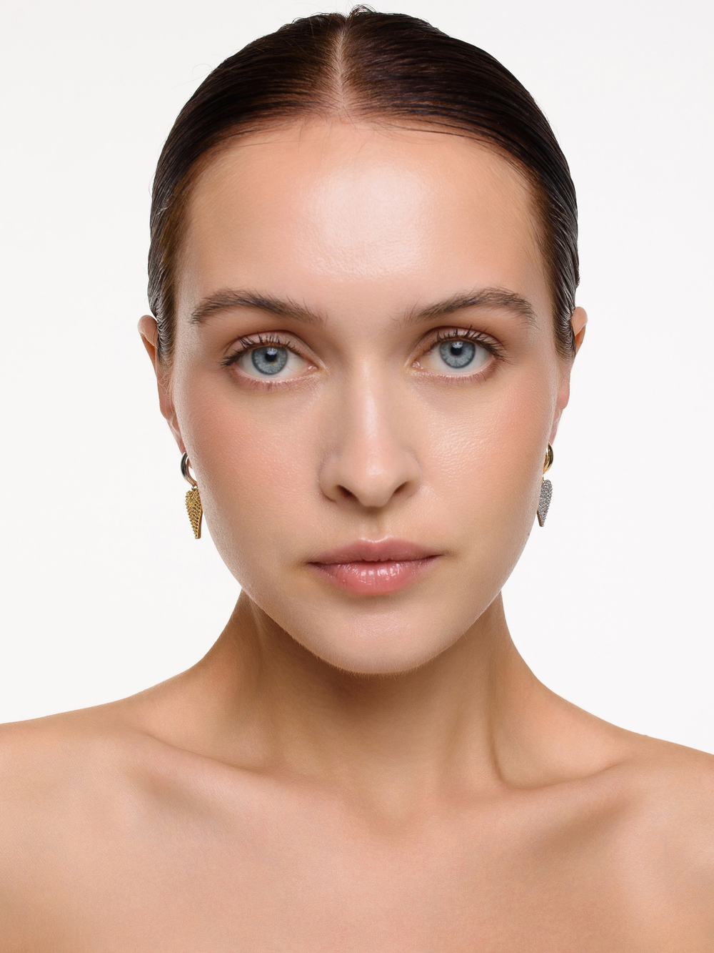 Серьги "Heart Shine" Bicolor