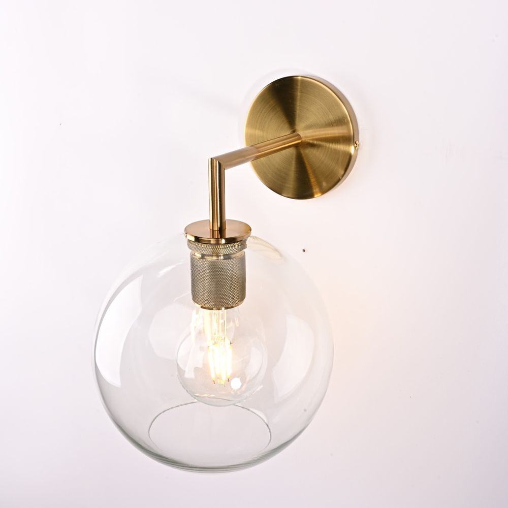 Бра Rh Utilitaire Globe Shade Single Sconce Brass By Imperiumloft