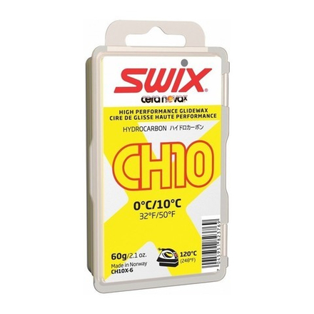 Парафин SWIX CH10X, (+10-0 C), Yellow, 60 g