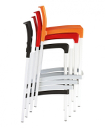 Стул пластиковый барный Siesta Contract Gio 75, оранжевый