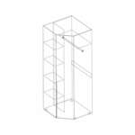 Вита Шкаф угловой