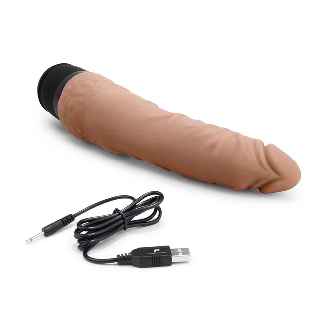 Универсальный вибромассажер цвет мокка 7" Realistic Vibrator