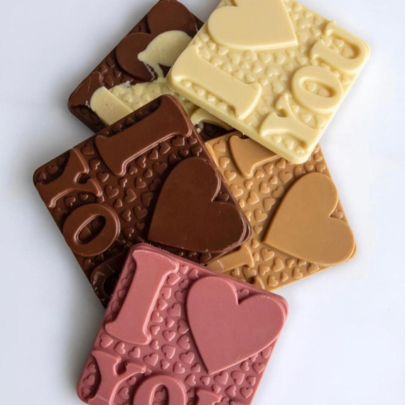 394 | Форма для шоколадных плиток "I love you" (275*135 мм)