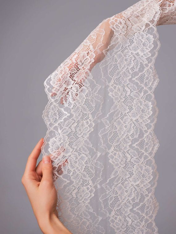 03-290 ОПТ Кружево эластичное 23 см, айвори