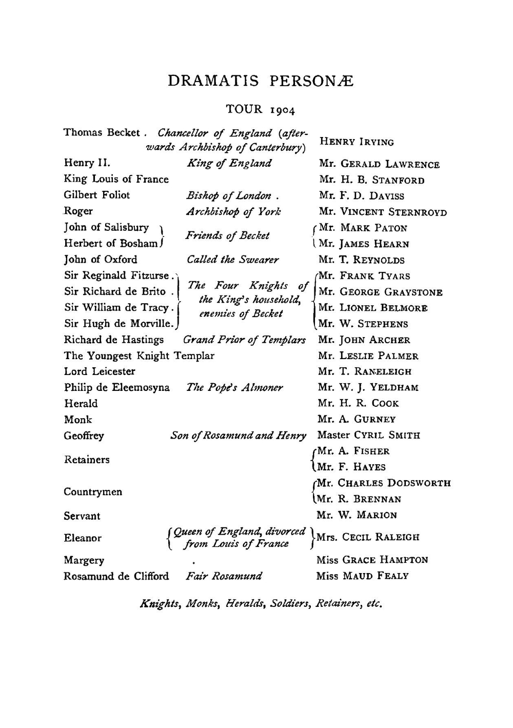 Becket: A Tragedy in a Prologue and Four Acts | Alfred Tennyson