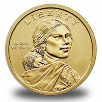 1 доллар Сакагавея (Индианка)