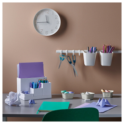 IKEA TROMMA  (ИКЕА ТРОММА)  -  Настенные часы, белые, 25 см