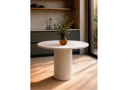 Стол деревянный Woodville Барел 110 белый, белый, ножки белые