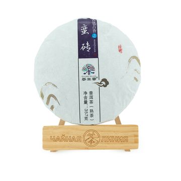 Шу пуэр 2018 г. «Маньчжуань» марки «Чаванчжай» завода «Цзиньдянь», 357 г.