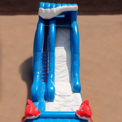Надувная водная горка «Прилив» без бассейна, 10*4*5 м