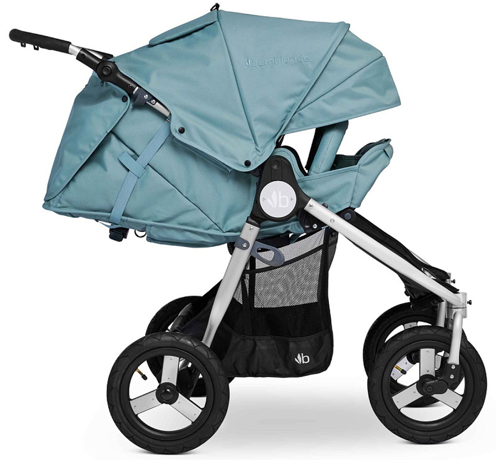 Прогулочная коляска для двойни Bumbleride Indie Twin Sea Glass
