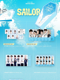 (ПРЕДЗАКАЗ) товары ENHYPEN - WORLD COUPON CARD COLLECTION SAILOR SPECIAL Version