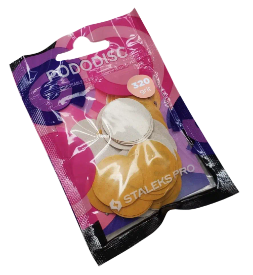 Сменные файлы для педикюрного диска L 320 грит STALEKS PRO, 50 шт