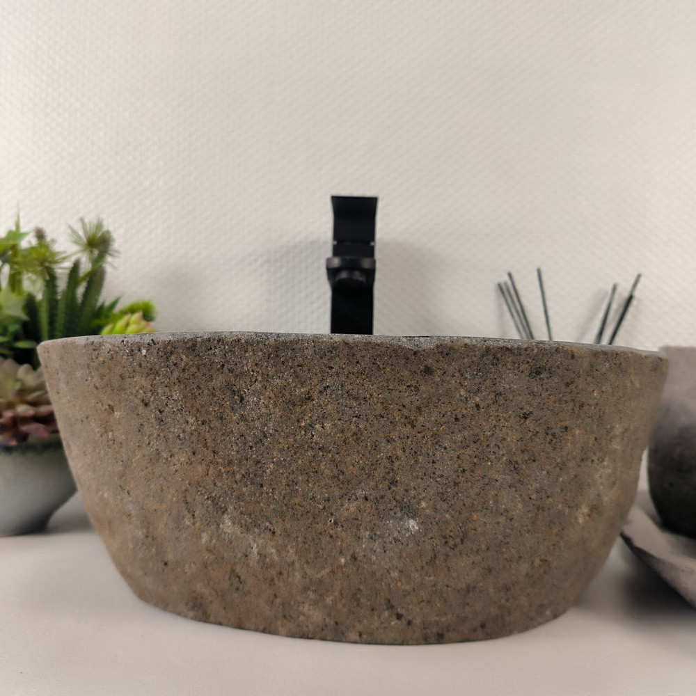 Раковина из речного камня RS-64873 38*36*15 0855